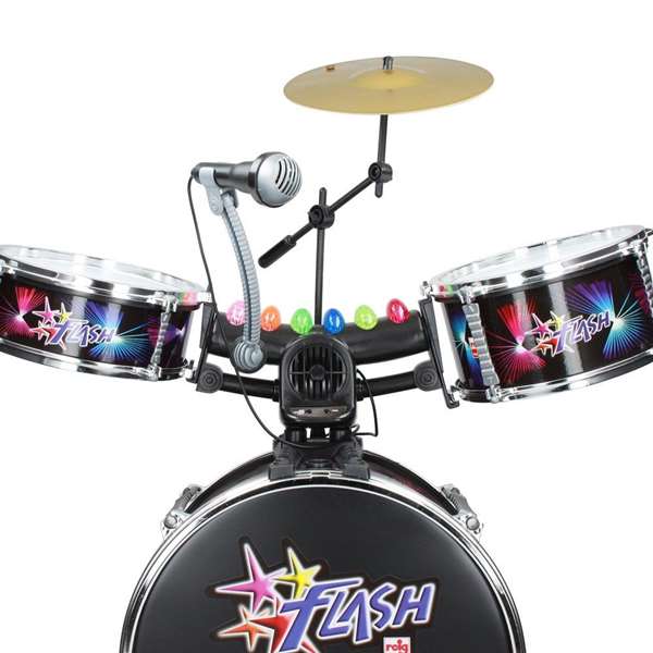Reig Batería Flash - Batterie de batterie électronique pour enfants avec lumières et sons, âge 4+ - 77 x 75 x 53 cm