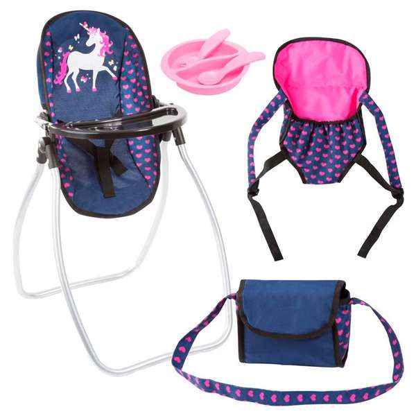 Reig Set de soin pour poupée bébé 9 en 1 avec accessoires, âge 3 ans et plus, bleu marine Reig Set de soin pour poupée bébé 9 en 1 avec accessoires, âge 3 ans et plus, bleu marine