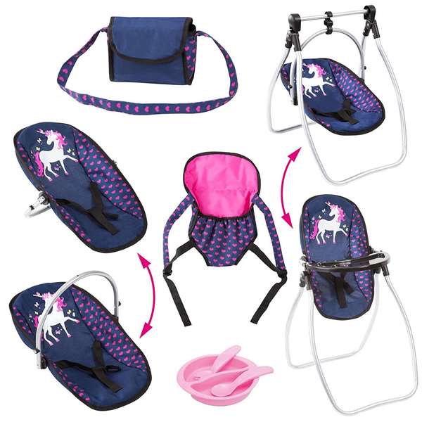 Reig Set de soin pour poupée bébé 9 en 1 avec accessoires, âge 3 ans et plus, bleu marine Reig Set de soin pour poupée bébé 9 en 1 avec accessoires, âge 3 ans et plus, bleu marine