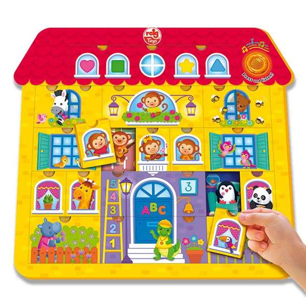 Reig Puzzle maison de construction avec 17 sons, mélodies et mixages 17x37x41,5 cm