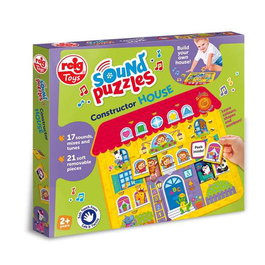 Reig - Puzzle Maison de Construction avec 17 Sons, Mixages et Mélodies - Dimensions 17x37x41.5 cm - Jouet Musical pour Enfants dès 2 ans