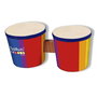 Reig - Bongos en Bois, Instrument de Musique pour Enfants à partir de 3 Ans, en Plastique, Éducatif, Sans Piles (8 Pièces dans la Boîte)