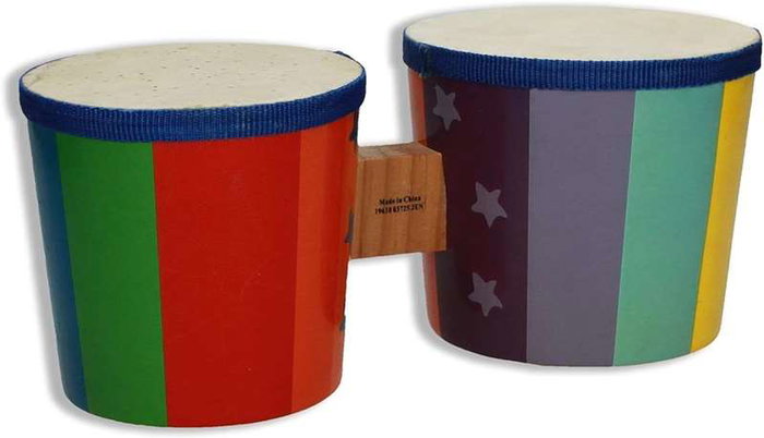 Reig - Bongos en Bois, Instrument de Musique pour Enfants à partir de 3 Ans, en Plastique, Éducatif, Sans Piles (8 Pièces dans la Boîte)