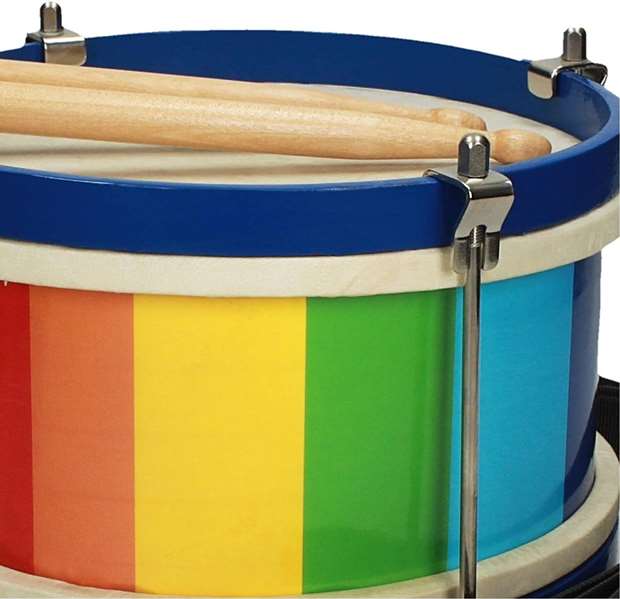 Reig Tambor de madera, tensores metalicos - Tambour en bois à tensiomètres métalliques - Jouet éducatif pour enfant à partir de 3 ans
