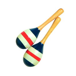 Reig Maracas en Bois Peintes, Lot de 24 Pièces, Instrument de Musique en Plastique pour Enfants Dès 3 Ans