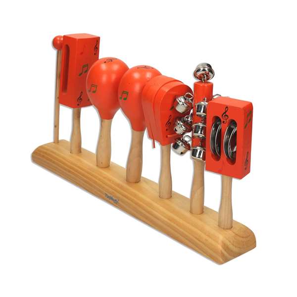 Reig - Set de 5 instruments de musique pour enfant en bois - Jouet éducatif à partir de 3 ans