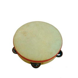 Reig - Tambourin en bois avec 5 plateaux, diamètre 20,5 cm, instrument de percussion, jouet musical pour enfants à partir de 3 ans