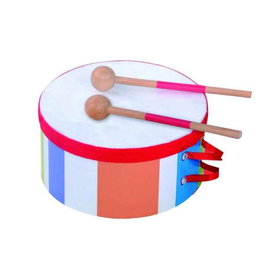 Reig - Tambour en bois avec 12 pièces pour enfants, diamètre 15,25 cm, jouet d'éveil musical sans pile, à partir de 3 ans