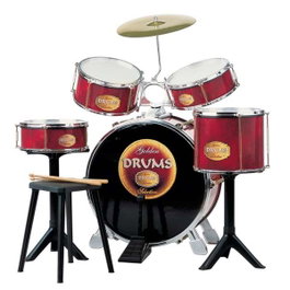 Reig Batterie de percussion Golden Drums pour enfants, 83 x 82 x 55 cm, plastique, jouet musical
