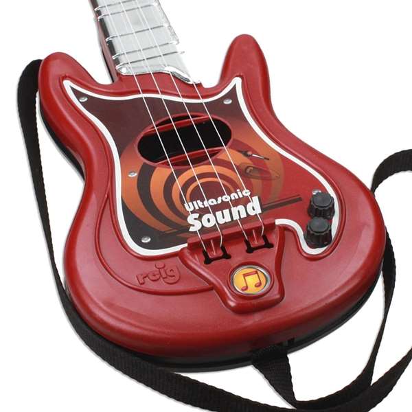Reig Guitare et micro jouet métallisés enfant "Ultrasonic" - Jouet musical, plastique, pour enfants de 4 ans et plus, nécessite 4 piles LR6 (non incluses)