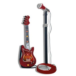 Reig Guitare et micro jouet métallisés enfant "Ultrasonic" - Jouet musical, plastique, pour enfants de 4 ans et plus, nécessite 4 piles LR6 (non incluses)