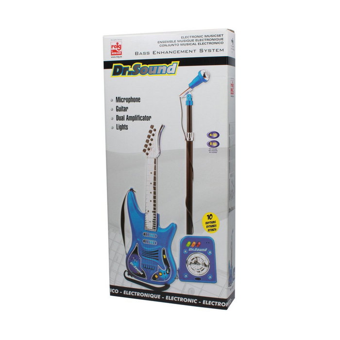 Guitare pour Enfant Reig Microphone Bleu Guitare pour Enfant Reig Microphone Bleu