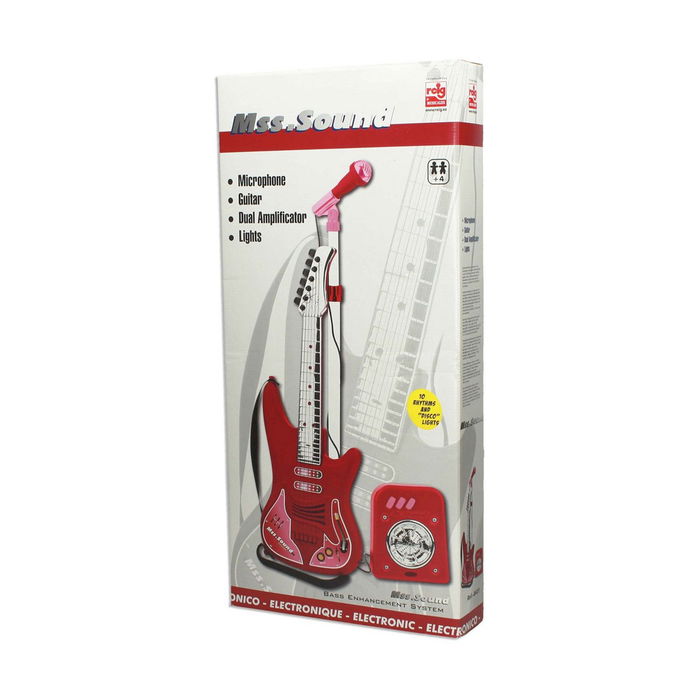 Guitare pour Enfant Reig Microphone Rouge Guitare pour Enfant Reig Microphone Rouge
