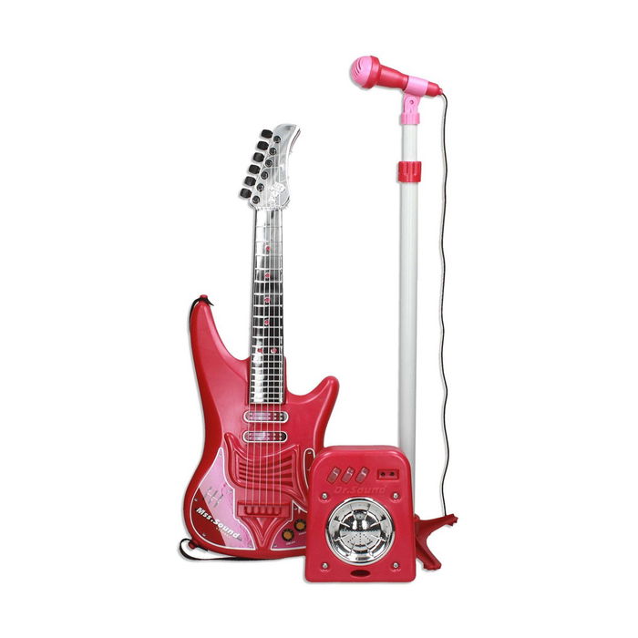 Guitare pour Enfant Reig Microphone Rouge Guitare pour Enfant Reig Microphone Rouge