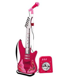 Reig Set de Guitare Électrique pour Enfant avec Microphone et Amplificateur, Éclairages et Sons, À Partir de 3 Ans, Nécessite 3 Piles LR6 (Non Incluses)