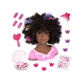 Reig Busto Charlene - Mannequin buste fille avec coiffure et maquillage, jouet enfant 3 ans et plus