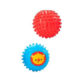 Fisher-Price Set de 2 balles de massage pour bébé, diamètre 18 cm, âge dès la naissance