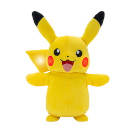 Jazwares Peluche Pokémon Pikachu Électronique 28 cm avec Sons Lumières et Mouvements