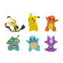 Jazwares Figurines Pokémon Multipack 6 – Set de 6 Personnages de Kanto dont Pikachu, Salamèche, Bulbizarre, Carapuce, Mimiqui et Toxizap