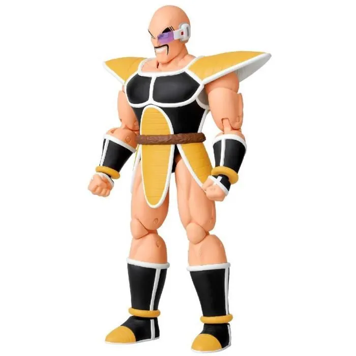 Bandai Figurine Dragon Stars Dragon Ball Super Nappa 17 cm avec 16 Points d'Articulation et Mains Interchangeables - Saga Dragon Ball Kai