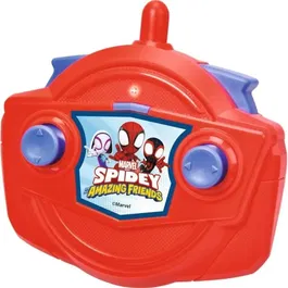 Smoby Voiture Radiocommandée Spidey 27 MHz - 17 cm avec Figurine Spidey - Jouet pour Enfant dès 3 ans