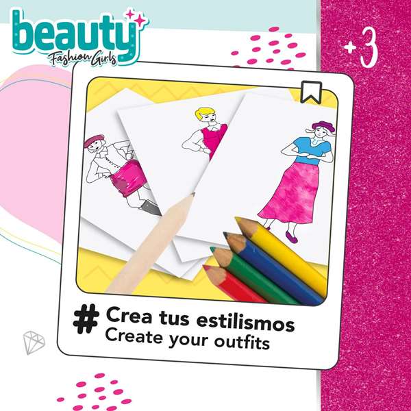 Color Baby Studio de design de mode, jeu créatif pour créer vos stylismes avec plus de 170 combinaisons, à partir de 3 ans