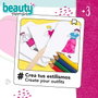 Color Baby Studio de design de mode, jeu créatif pour créer vos stylismes avec plus de 170 combinaisons, à partir de 3 ans