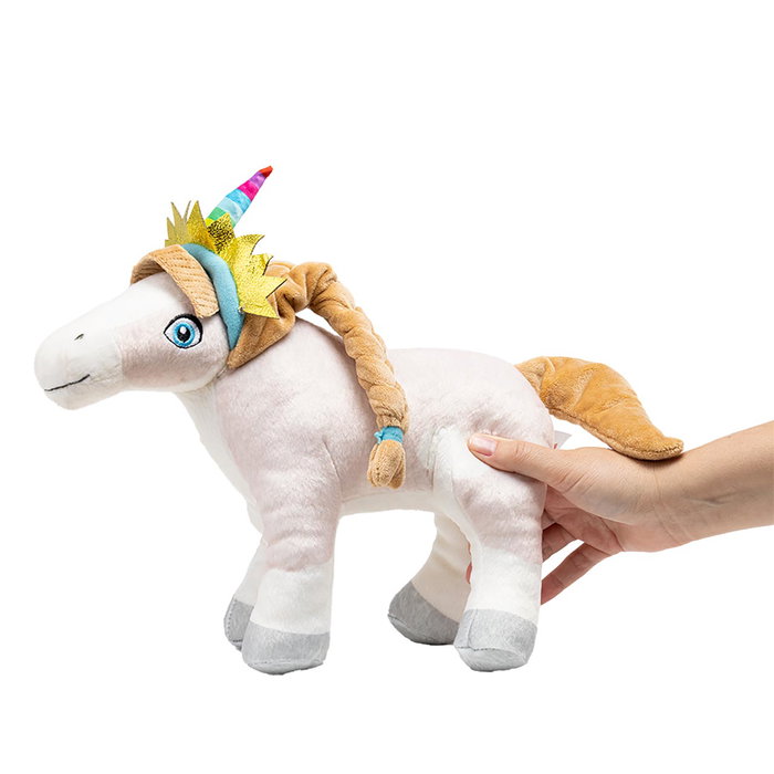 Bandai - Potranca Margarita - Peluche musicale - Personnage de La Granja de Zenón - Version multilingue (français, anglais, espagnol) - Référence AR80008