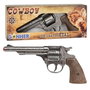 Gonher Revolver Cow-boy Argenté 8 Tirs