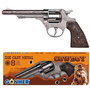 Gonher Revolver 8 Tiros - Pistolet jouet pour enfants à 8 coups, couleur argenté - Dimensions 22x5x3,5 cm