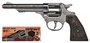Gonher Revolver 8 Tiros - Pistolet jouet pour enfants à 8 coups, couleur argenté - Dimensions 22x5x3,5 cm