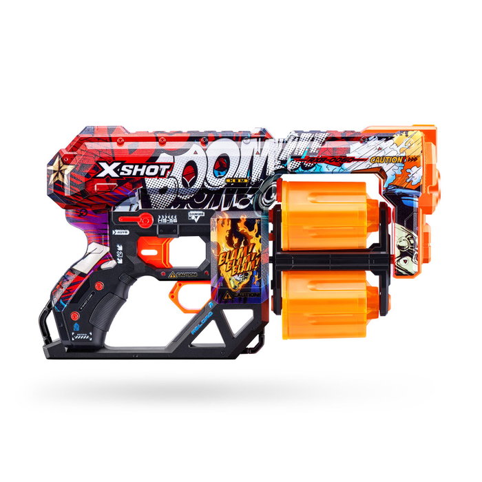 Zuru X-SHOT Dread Lanceur de fléchettes à canons rotatifs doubles