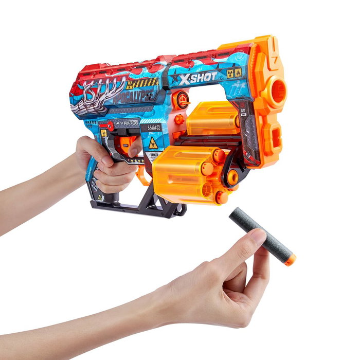 Zuru X-SHOT Dread Lanceur de fléchettes à canons rotatifs doubles