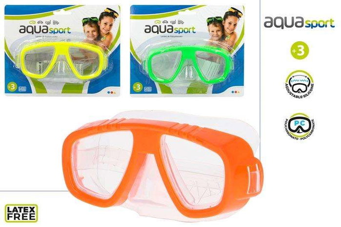 Color Baby - Masque de Plongée Junior 19*6*16 cm pour Enfants de +3 Ans, Plastique, Modèles Surtis