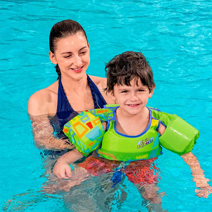 Bestway Chaleco de Seguridad Textile Doux pour Enfant +3-6 Ans, 56 cm, pour Plage et Piscine, 32174 Bestway Chaleco de Seguridad Textile Doux pour Enfant +3-6 Ans, 56 cm, pour Plage et Piscine, 32174