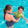 Bestway 32176 Gilet de Sécurité Gonflable Textile Doux Bébé Couleur Assortie UPF 50+ 51 cm 1-3 Ans Plage et Piscine