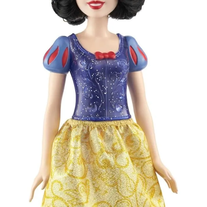 Disney Princess Poupée Blanche-Neige 29 cm HLW08, Tenue Pailletée avec Accessoires, pour Enfant de 3 à 8 ans