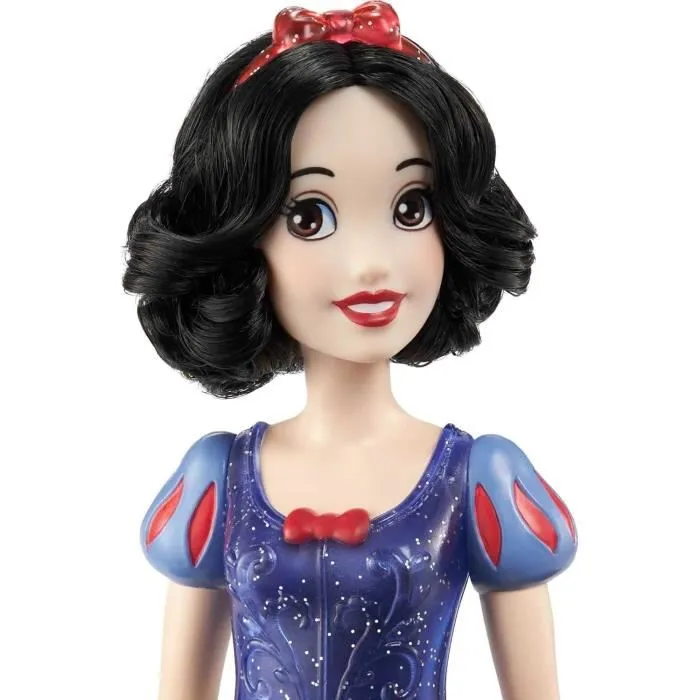 Disney Princess Poupée Blanche-Neige 29 cm HLW08, Tenue Pailletée avec Accessoires, pour Enfant de 3 à 8 ans