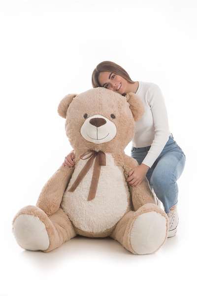 BigBuy Fun Ours en peluche Jumbo Marron 140 cm BigBuy Fun Ours en peluche Jumbo Marron 140 cm