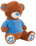 Creaciones Llopis Ours en peluche en camisette velours rose/bleu assortiment 50 cm