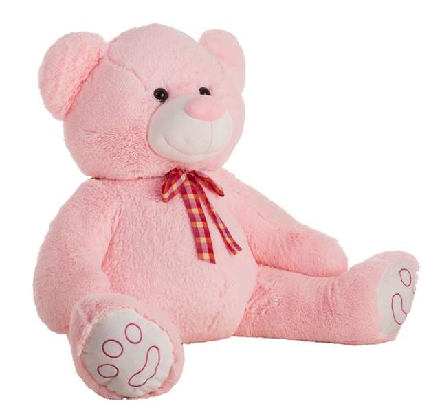 Ours en peluche Evy Rose 115 cm Ours en peluche Evy Rose 115 cm