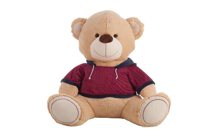 Ours en peluche Sport Sweat à capuche 80 cm Ours en peluche Sport Sweat à capuche 80 cm