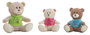 Creaciones Llopis Oso Susan, 3 peluches en assortiment de 30 cm, peluche ours en polyester, emballage multilingue (espagnol, français, anglais, italien, portugais)