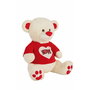 Ours en peluche Love Paillettes Chemisette Beige 70 cm