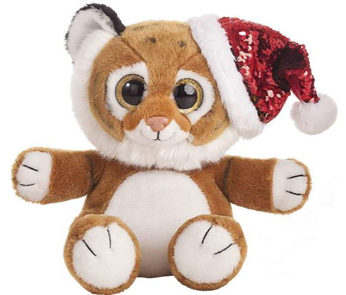 Creaciones Llopis Gorrito de Noël à Paillettes 18 cm - Bonnet en Polyester pour Enfant à partir de 3 ans