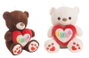 Llopis Peluche Oso Cuadri Love 65cm - Ours en Peluche en Polyester, 65 cm de Hauteur, À Partir de 3 Ans
