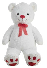 BigBuy Fun Ours en peluche Pretty Blanc 160 cm