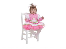 Creaciones Llopis Costume pour bébé Cupcake, taille 0-12 mois, déguisement fête, 0-6 mois