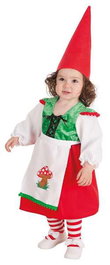 Creaciones Llopis - Costume pour bébé gnome taille 0-6 mois - 0-12 meses - Pour 3 ans - Robe, tablier et bonnet