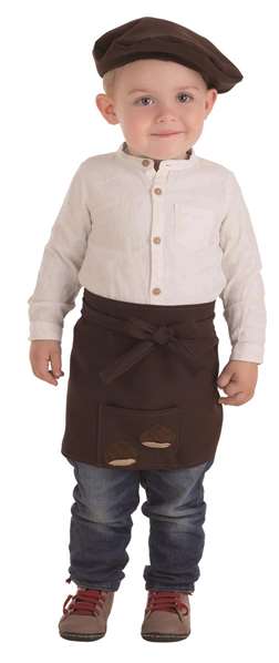 Creaciones Llopis - Déguisement bébé avec tablier et bonnet castañer, taille 0-12 mois, ensemble complet